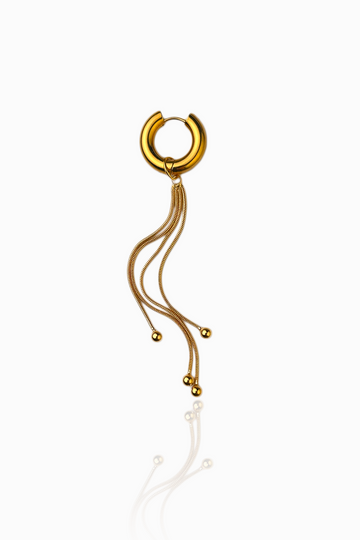 Gold pendant with balls