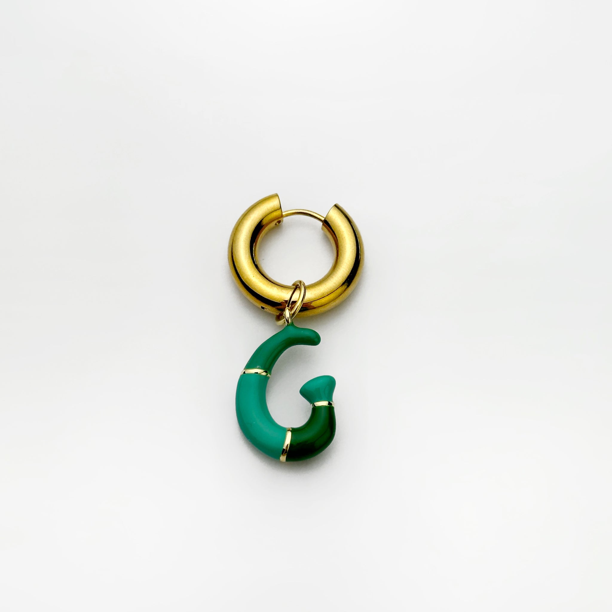 Pendant "Letter G" enameled