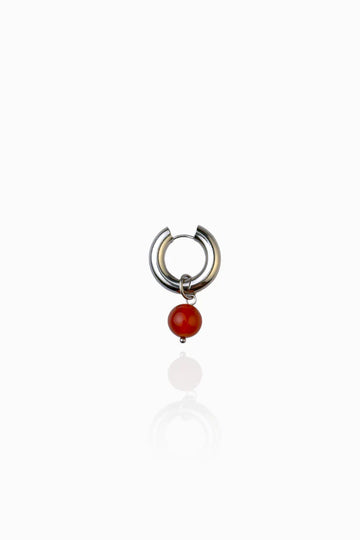 Pendentif "Perle d'agate rouge"