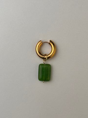 Pendant "Pebble from green aventurine"