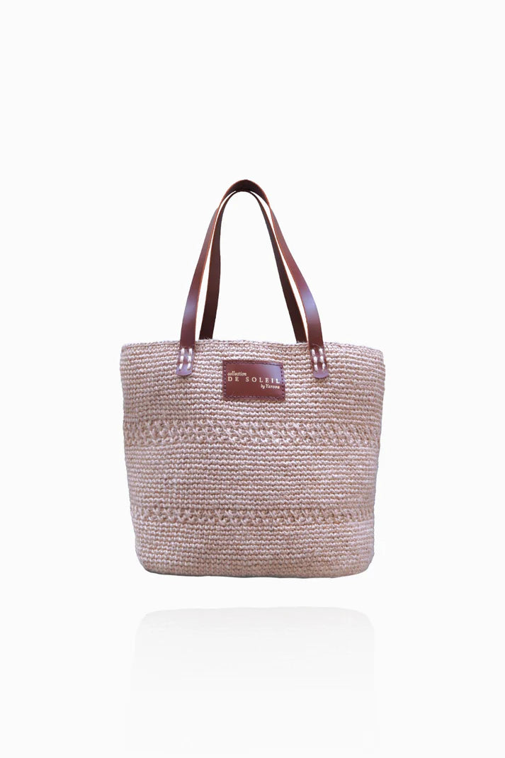 Woven bag DE SOLEIL maxi